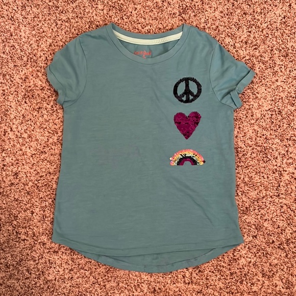 Cat & Jack Other - Mix & Match 3/$12 Cat & Jack Blue Flip Sequins Shirt